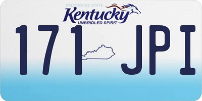 KY license plate 171JPI