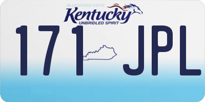KY license plate 171JPL