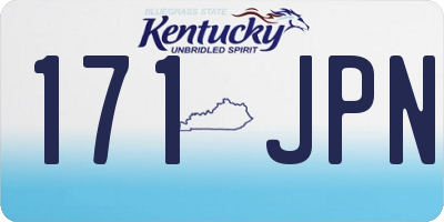 KY license plate 171JPN