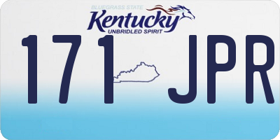 KY license plate 171JPR