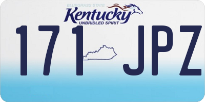 KY license plate 171JPZ