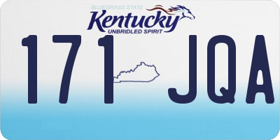 KY license plate 171JQA