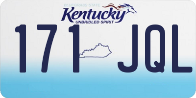 KY license plate 171JQL
