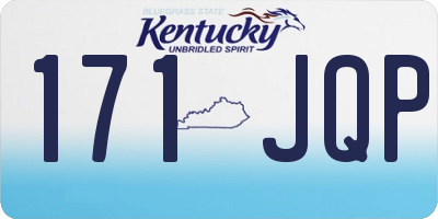 KY license plate 171JQP
