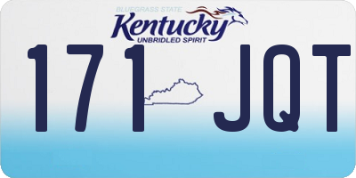 KY license plate 171JQT