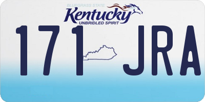 KY license plate 171JRA