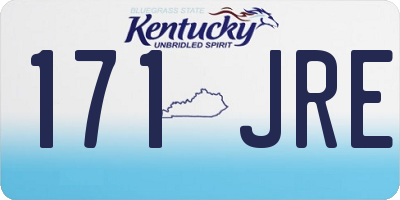 KY license plate 171JRE