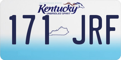 KY license plate 171JRF