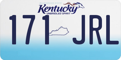 KY license plate 171JRL