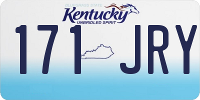 KY license plate 171JRY