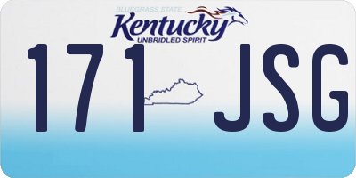 KY license plate 171JSG