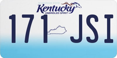 KY license plate 171JSI
