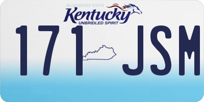 KY license plate 171JSM
