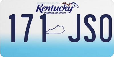 KY license plate 171JSO