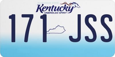 KY license plate 171JSS