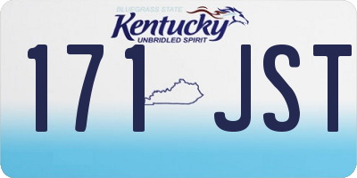 KY license plate 171JST