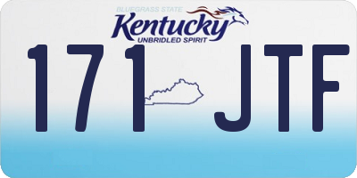 KY license plate 171JTF