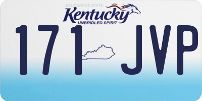 KY license plate 171JVP