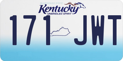 KY license plate 171JWT