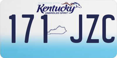 KY license plate 171JZC