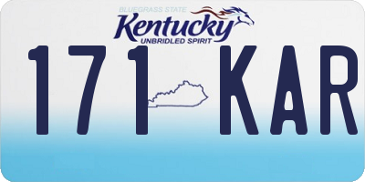 KY license plate 171KAR