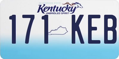 KY license plate 171KEB