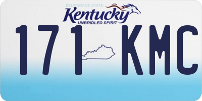 KY license plate 171KMC