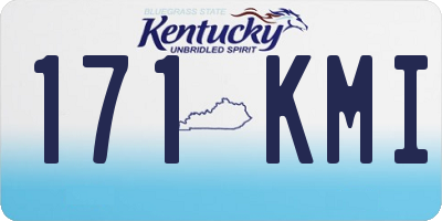 KY license plate 171KMI