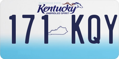 KY license plate 171KQY