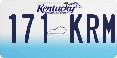 KY license plate 171KRM