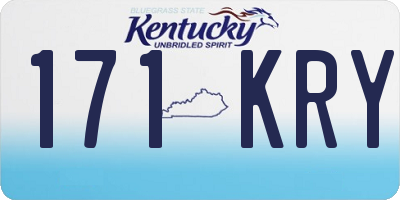 KY license plate 171KRY