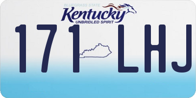 KY license plate 171LHJ