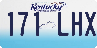KY license plate 171LHX
