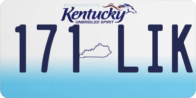 KY license plate 171LIK