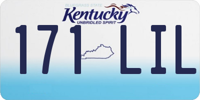 KY license plate 171LIL