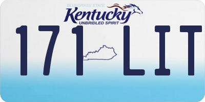 KY license plate 171LIT