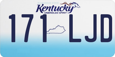 KY license plate 171LJD