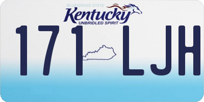 KY license plate 171LJH