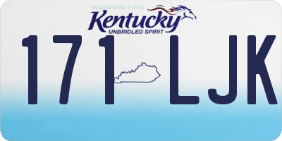 KY license plate 171LJK