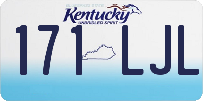 KY license plate 171LJL