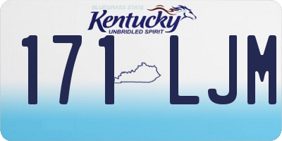 KY license plate 171LJM