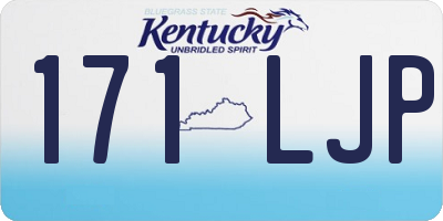 KY license plate 171LJP