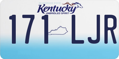KY license plate 171LJR