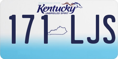 KY license plate 171LJS