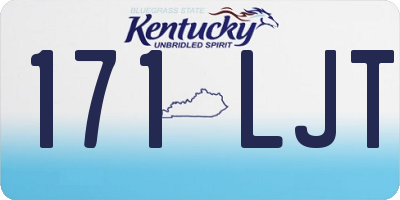 KY license plate 171LJT