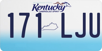 KY license plate 171LJU