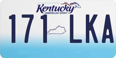 KY license plate 171LKA