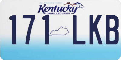 KY license plate 171LKB