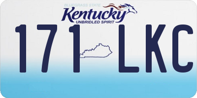 KY license plate 171LKC