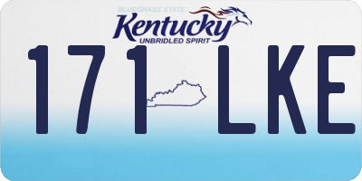 KY license plate 171LKE